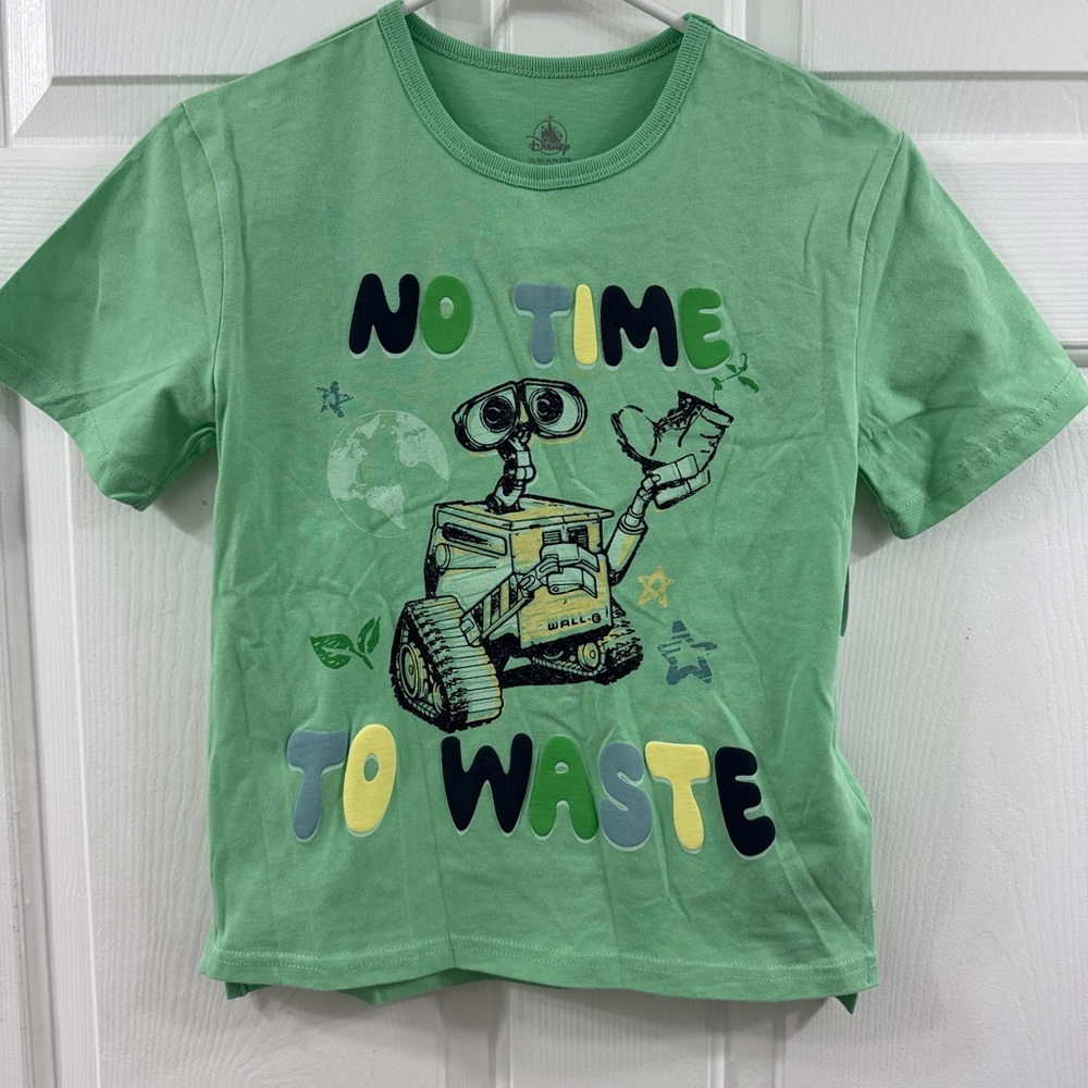 Disney Green Wall-E 'No Time to Waste' Kids T-Shirt